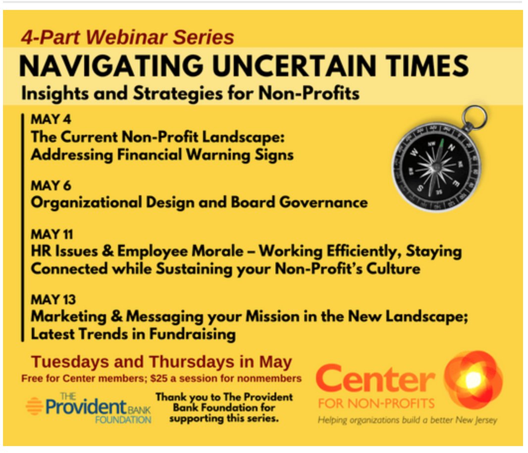 KeefeCom's tweet image. Check out these great webinars Center for Non-Profits is hosting in May. 
njnonprofits.org
njnonprofits.wufoo.com/forms/z16t78u1…