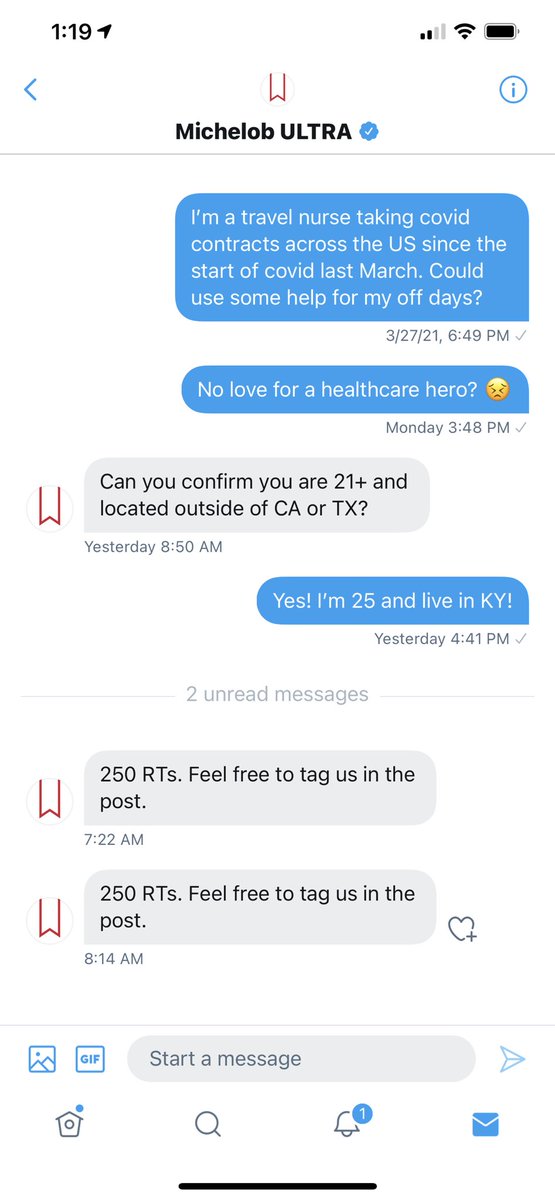 Steffanii16's tweet photo. Okay, y’all. I really need you on this one! Help out your favorite nurse to enjoy her off days! Only 250! @MichelobULTRA https://t.co/YY6fFptdTB