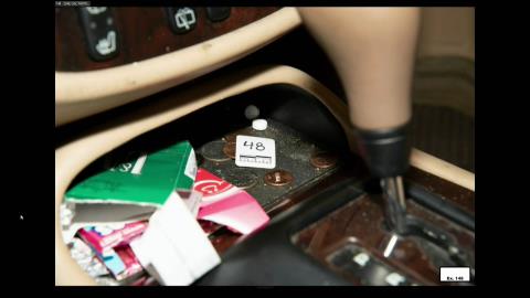 Anderson also found an unopened suboxone packet, and the two pills seen in this photograph.