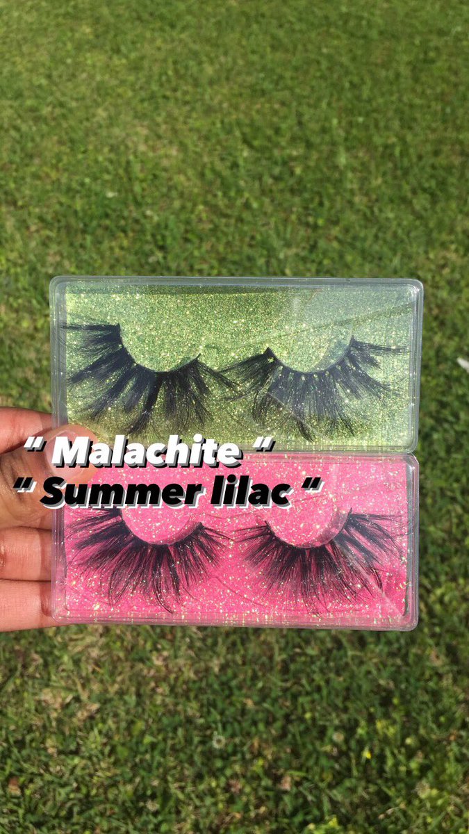 “ Malachite “ is one of our BEST SELLERS🚨, &amp; “ Summer lilac “ is our less dramatic lash that we know and love 😍. #beautiful #BlackOwned #BlackOwnedBusiness #ShopSmall
