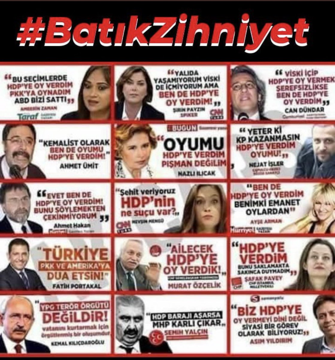 @__Asalet_34 @_Zms__06 @mehmetalidmr_ @__Hallolur_ @KlncSmh35 @NLGNMANAV1 @Reis88467567 @NurgulSemint @yasemin_hfz @Jckln82 @Alasalus34 @osmanlinz @_Dogan_bey @sancak3542 @00_mecnunui @Ruh_Hastasi42 @demiralimehmett @beylerbeyi2071 @Nisa__37 @Kendim12283218 @leyla_srl_ @onuralbay10 @NeneHat73918708 @Ersin79258647 @HatunDobra1 @__My___LiFE___ @M_y_Life__ @_HaticeSubasi @turkanagirman @GuvendikZeynep_ @hatun_bilgen @Dogan03Ayseli @ali___3434 Yıllardır ülkemin ilerlemesine engel olan çürümüş kokuşmuş çürümüş zihniyet tablosu..
#BatıkZihniyet