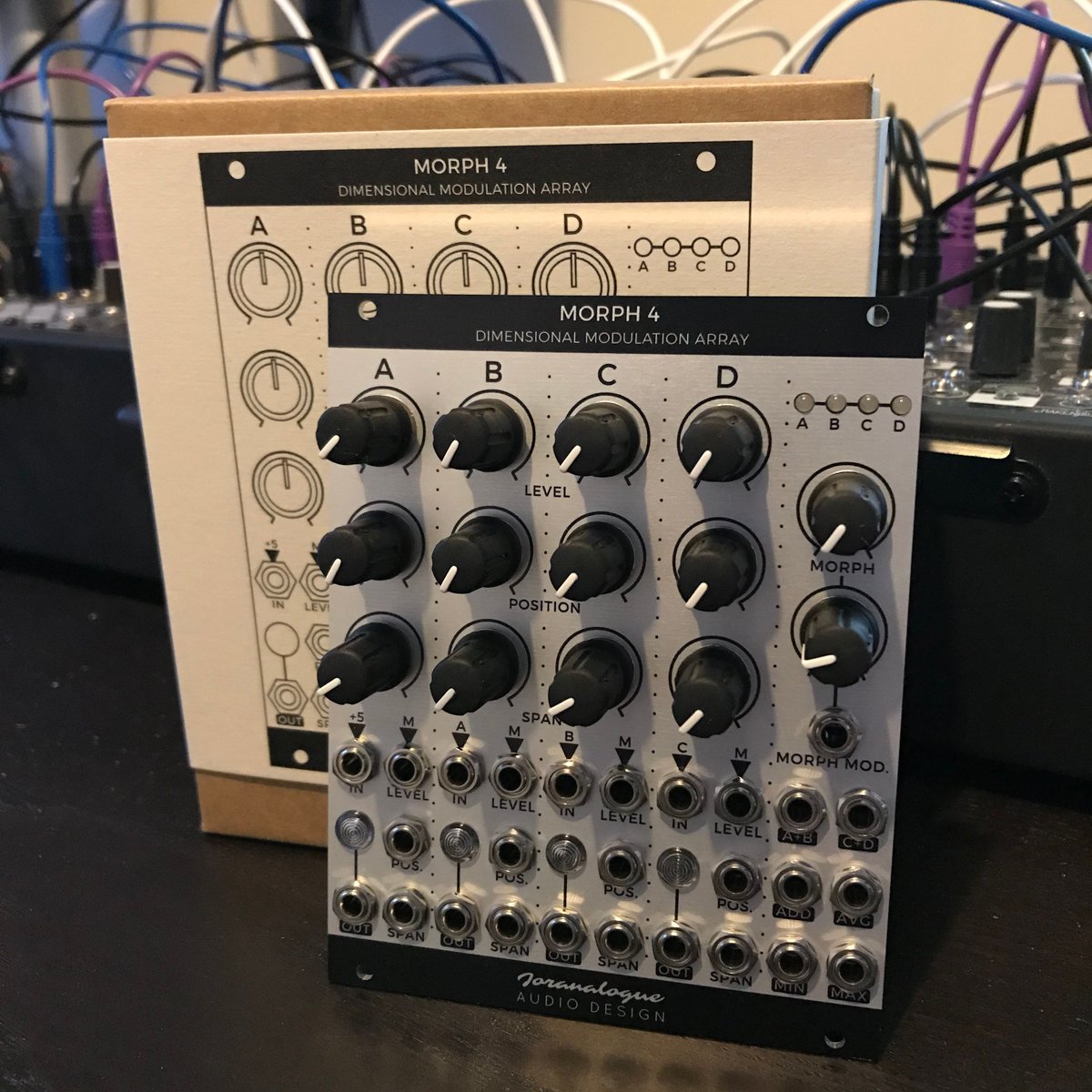 BlickenSynths's tweet photo. Back in Stock! The @joranalogue Morph 4. Designed as a fully-featured modulation hub for Eurorack synthesizers, Morph 4 takes the basic concept of the multi-VCA module to the next level https://t.co/Hy9WCO0Lxm #BlickenSynths #Joranalogue #Morph4 #Modulator #Eurorack #Modular https://t.co/ajFZUbzzKv