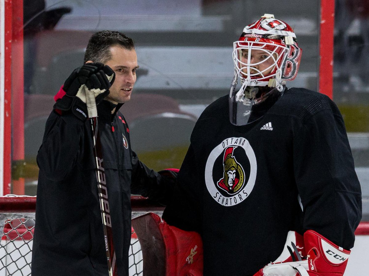 Pierre Groulx out, Zac Bierk in as Senators change goaltending coaches