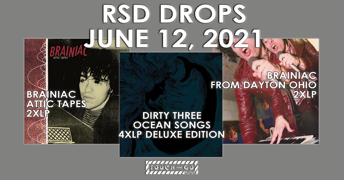 Excited to announce 3 LE vinyl releases for the June 12 RSD Drop date: Brainiac- Attic Tapes 2xLP Brainiac - From Dayton Ohio 2xLP Dirty Three - Ocean Songs Deluxe Edition 4xLP @recordstoreday @RSDUK #RSDDrops #RSD2021