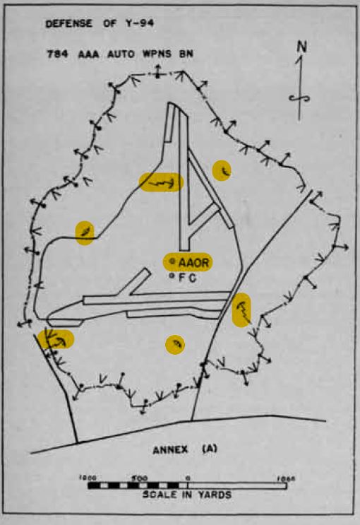 And the concept of a bomb release line never really made it into WW2 USMC AA-defense doctrine.This was because Solomon island beach heads & Central Pacific Islands were too small to allow a bomb release line based defense around airfields the way the US Army did in Europe.14/