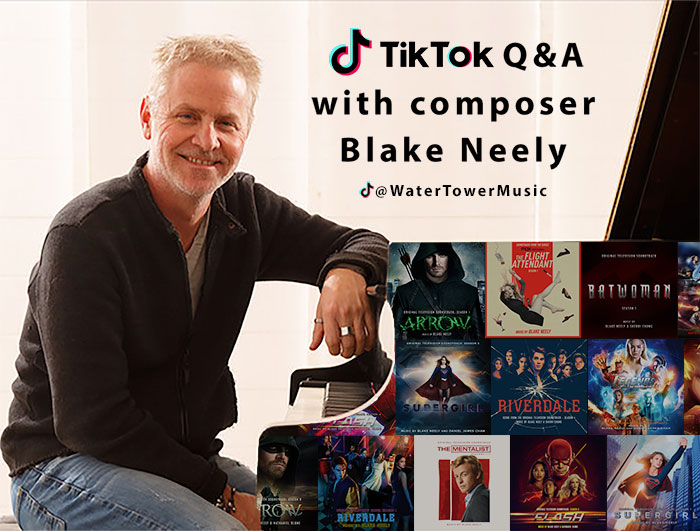 Have a question for composer Blake Neely @cowonthewall ? Head over to our #TikTok and drop your questions in the comments on our latest video! tiktok.com/@watertowermus… #arrowverse #theflash #arrow #riverdale #theflightattendant #dcslegendsoftomorrow