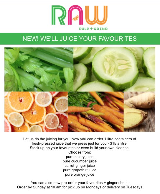 Now you can order your favourite juices in large quantities or even build your own cleanse -> rawpulpandgrind.com/raw-reboot-cle…