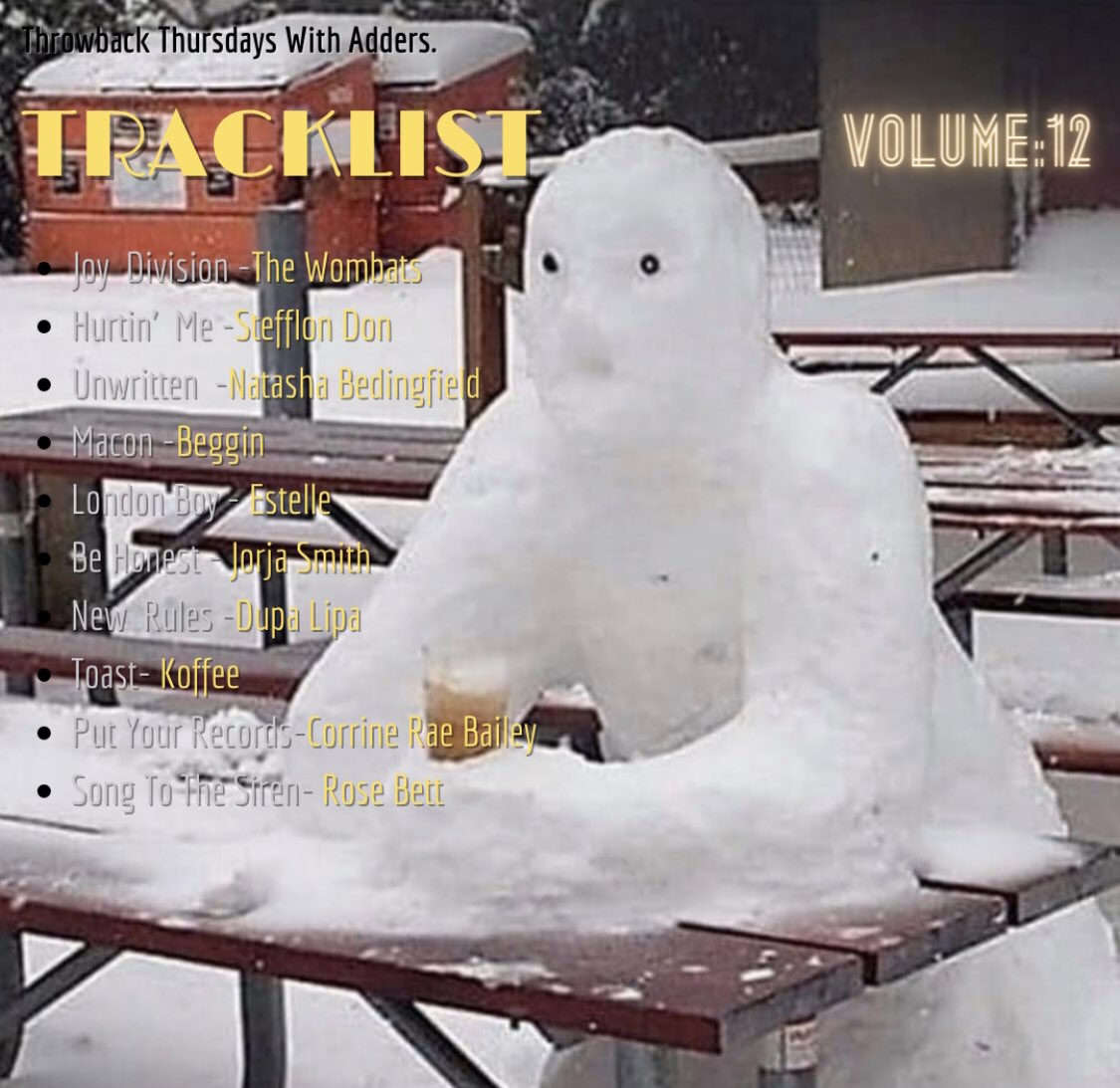 GoAddo's tweet image. A certain Producer has made an exclusive #tbtwithAdders for our fabulous patrons, as a BIG THANK YOU for their continued support 💜

Adders returns to get you ready for Beer Garden Action, wrap up warm ,drink responsibly and skank to Adders selection of Pub tunes 🍻 

OUT NOW🚨