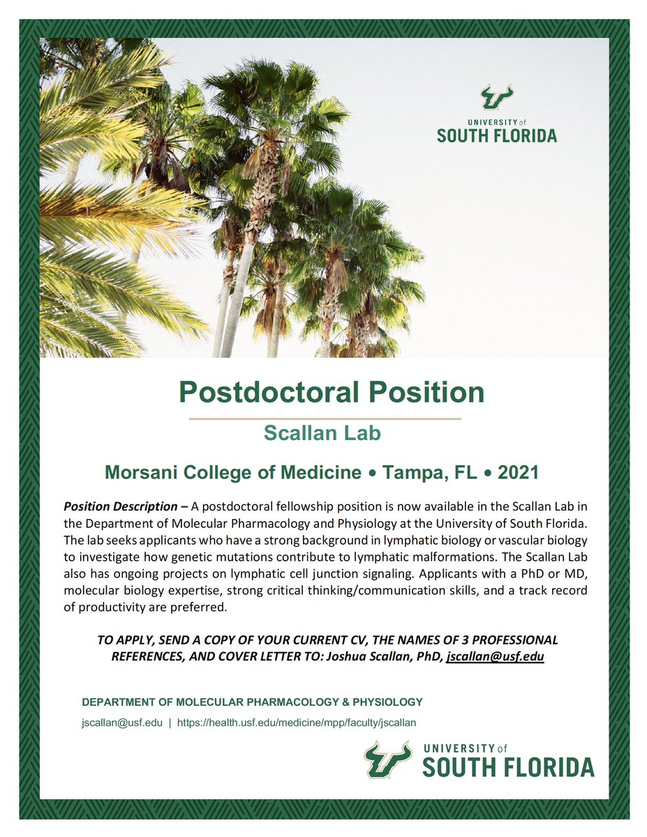 The Scallan Lab is hiring! Please see the ad below and apply!