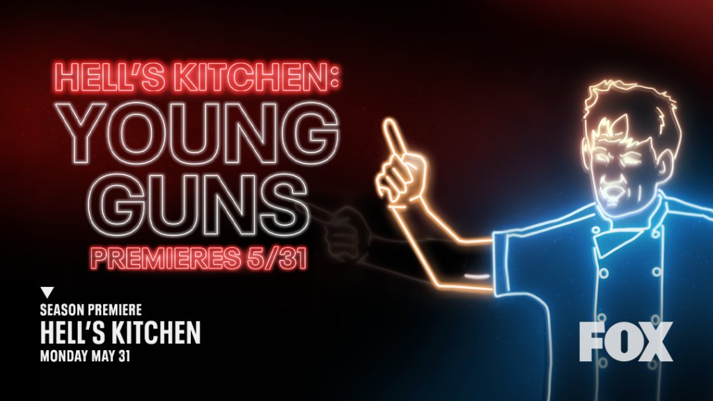 Hell's Kitchen on Twitter: "Surpriiiiise shawtayyy! 🥳 Yup, we're returning for season 20 with #HellsKitchen: Young Guns May 31 on @FOXTV.… "