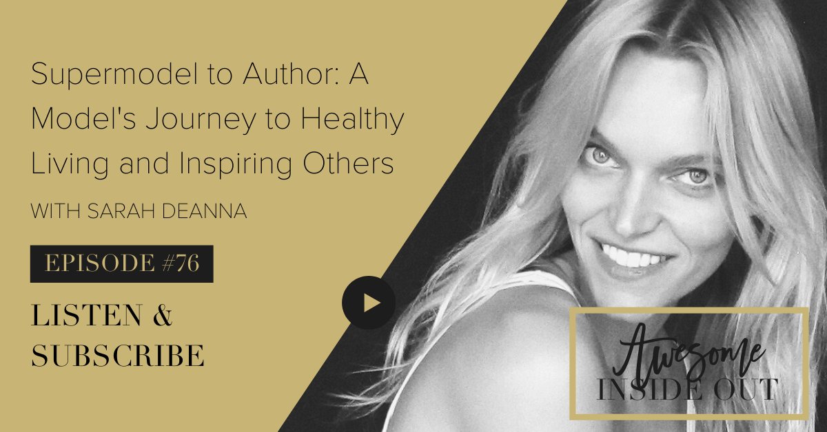 This week on the podcast join supermodel Sarah DeAnna <a href="/SupermodelYOU/">Sarah DeAnna</a> and I as we break down the modeling industry, why we need to let go of judgment towards it, and most importantly stop blaming the industry for our own health. Listen here-> apple.co/3fRk06I