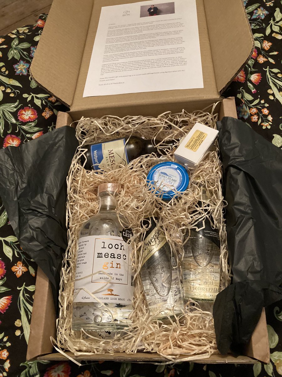 margaretbmadden's tweet photo. What a fantastic (belated) birthday present! A #ginbox subscription 🍸

@theginboxie #ginbox https://t.co/cyUR0imPEK