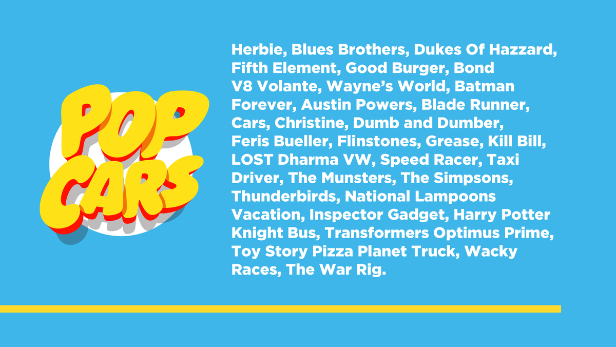 PopCultureCars's tweet photo. These are the next on my list to tackle for @PopCultureCars. If you have any requests/suggestions please reply to this post! #PopCars https://t.co/HN4siHi9yg