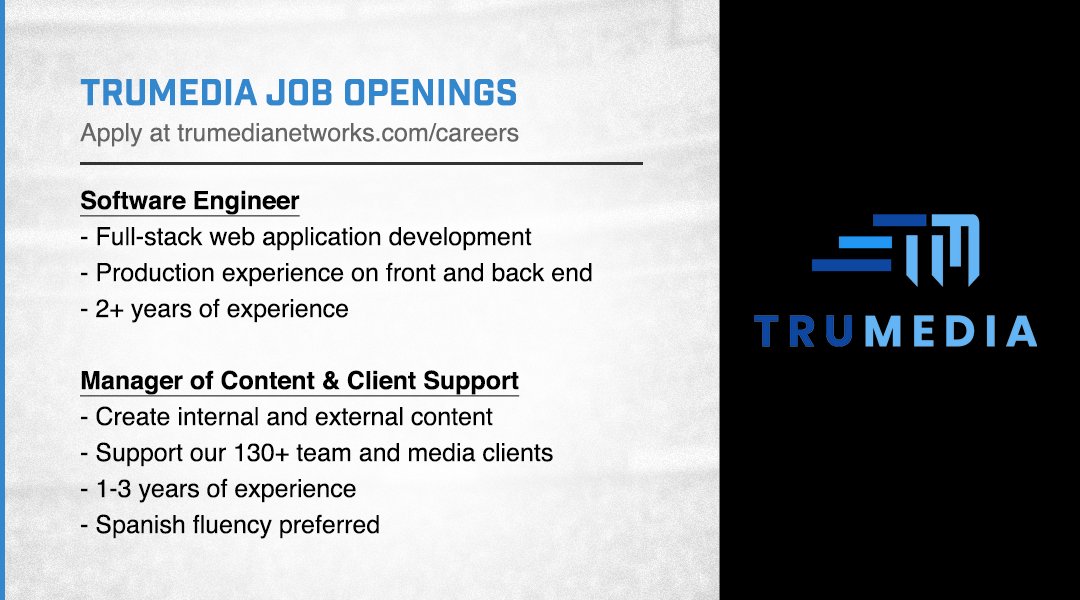 TruMedia tweet media