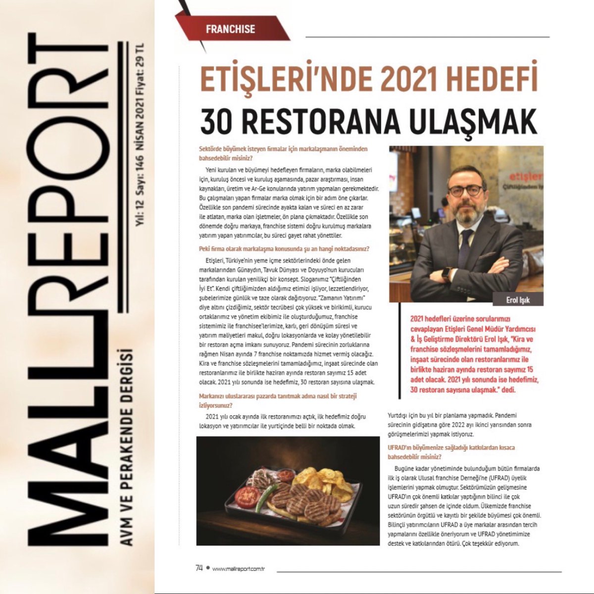 #zamanınyatırımı #etişleri <a href="/Mall_Report/">Mall Report Dergisi</a> nisan sayısı  lnkd.in/dA3br54