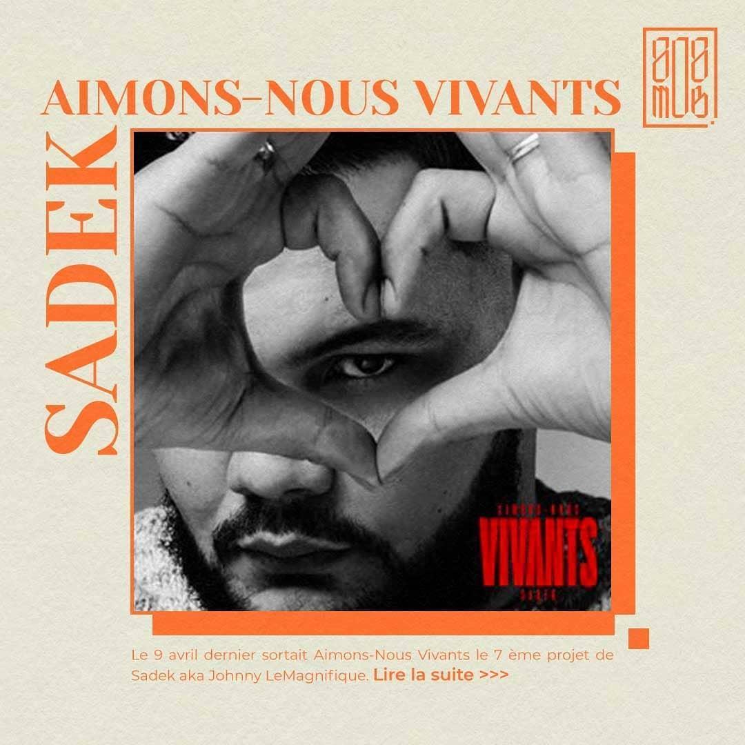 808MOB4's tweet photo. L'album de la semaine c'est "Aimons-Nous Vivants" par @Sadekniuum ! https://t.co/1hGkaJCpgR