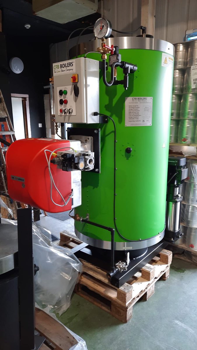 It’s gonna get hot in here ! A brand new boiler delivered yesterday from @cfbboilers to give us precise controlled temperatures while brewing. As we upgrade and expand our brew house, energy efficiency and sustainability are high on the agenda. 💚 #breweryequipment