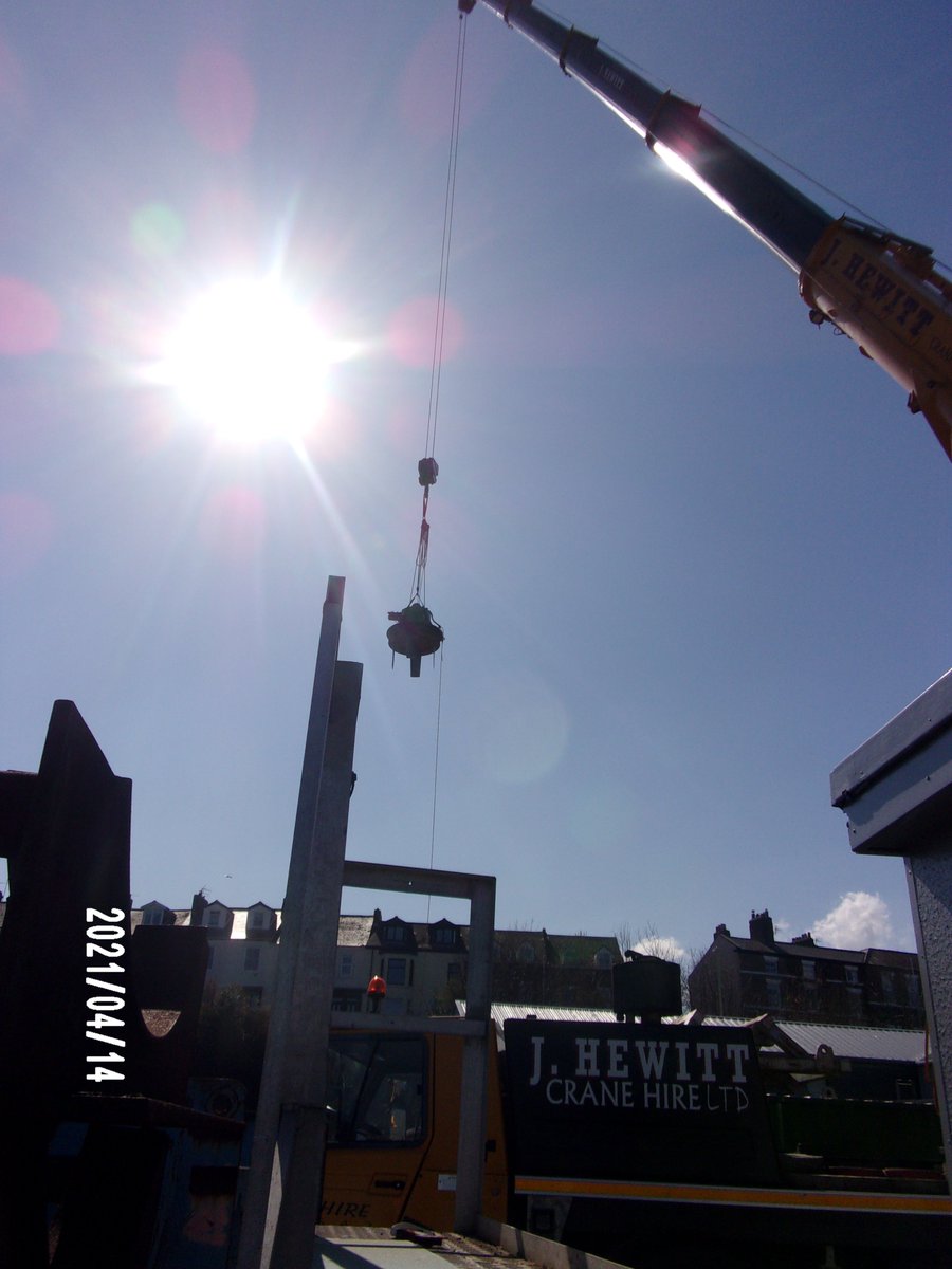 Nexus Pride of the Tyne Aft Voith Propulsion Unit removal for inspection and service #ukdocks #Nexus #Prideofthetyne #aft #voith #propulison #unit #maritimeindustry #shipmanagement #shipping #southshields