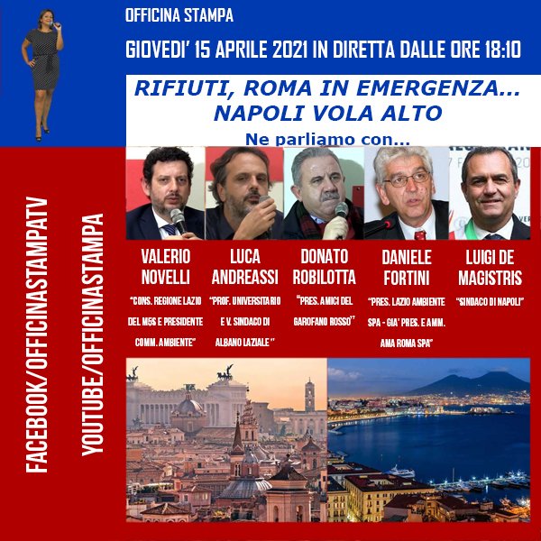 osservatore italia (@oslaz) on Twitter photo In diretta dagli studi di #RomaPinciano #OfficinaStampa
Facebook: facebook.com/OfficinaStampa…
<a href="/valerionovelli/">Valerio Novelli</a> <a href="/LucaAndreassi/">Luca Andreassi</a> <a href="/DonatoRobilotta/">Donato Robilotta</a> <a href="/danielefortini/">Daniele fortini</a> <a href="/demagistris/">Luigi de Magistris</a> <a href="/VINCENZOPERRONE/">VINCENZO PERRONE</a> In diretta dagli studi di #RomaPinciano #OfficinaStampa
Facebook: facebook.com/OfficinaStampa…
<a href="/valerionovelli/">Valerio Novelli</a> <a href="/LucaAndreassi/">Luca Andreassi</a> <a href="/DonatoRobilotta/">Donato Robilotta</a> <a href="/danielefortini/">Daniele fortini</a> <a href="/demagistris/">Luigi de Magistris</a> <a href="/VINCENZOPERRONE/">VINCENZO PERRONE</a>