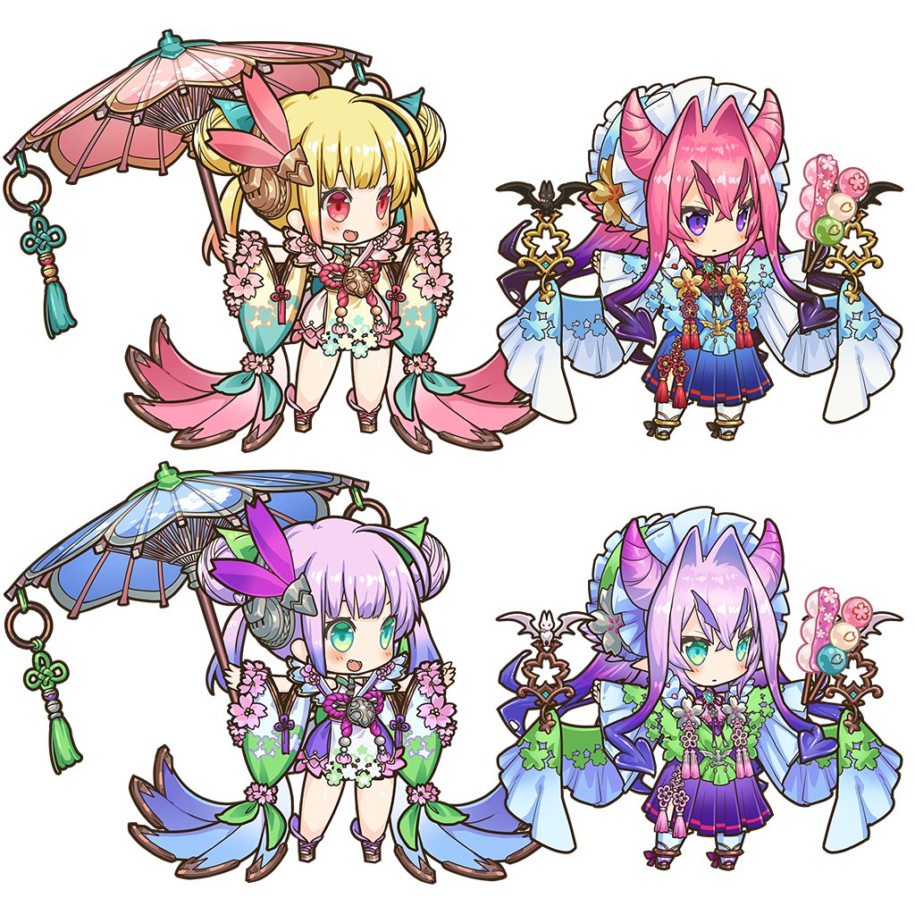 ラストピリオド公式 على تويتر お花見衣装のキュオンさんとチェルシーさんのアナザーカラーを紹介するよ 桜以外の春の花といえば藤だよね シックな落ち着きがある藤色カラーでイメージチェンジだよ ラスピリ