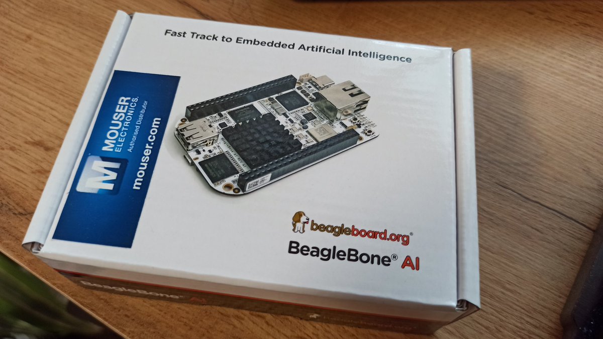 geek_czech's tweet image. #dnesniposta nečekaný dárek z @MouserElec  z online akce #embeddedWorld2021. Beaglebone AI 🤗 tak teda moc děkuju, to bude chtít vymyslet nějaký projekt 🧐