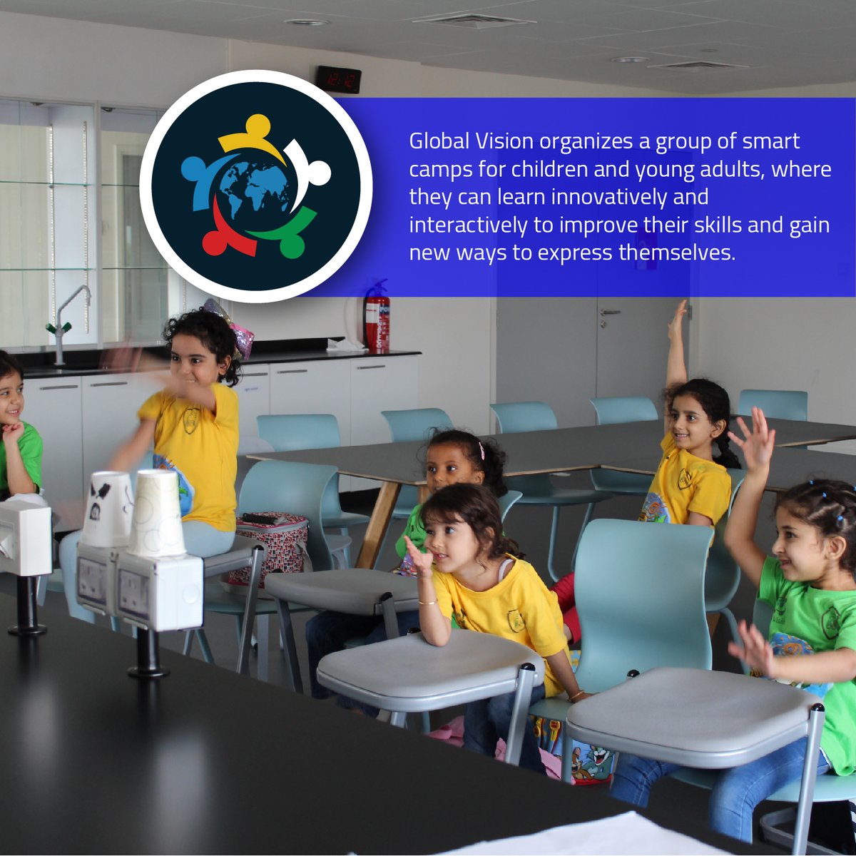 globalvisionae's tweet photo. @globalvisionae organizes a group of smart camps for children and young adults, where they can learn innovatively to improve their skills and gain new ways to express themselves.📚🤖

#gvtronicsae #robotics #STEM #UAE #AbuDhabi  #stemforkids #roboticsforkids #gamedev #robots #AI https://t.co/xta1g0zSMi