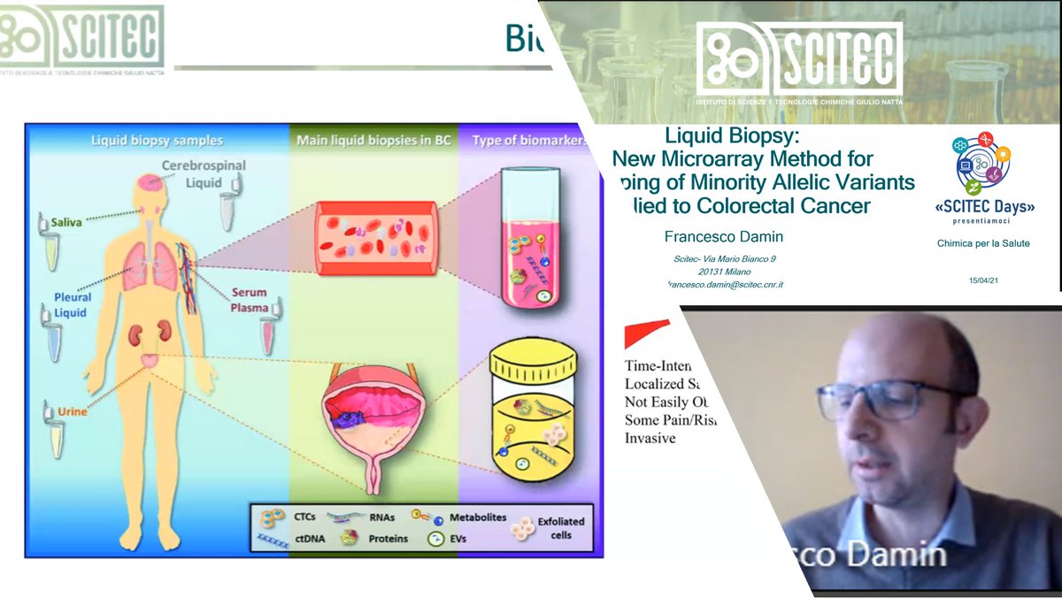 #ScitecDays prosegue mostrando la grande multidisciplinarietà che caratterizza #Scitec. Francesco Damin ci parla dell'applicazione dei #Microarray a #DNA nella diagnostica precoce 📌Da non perdere