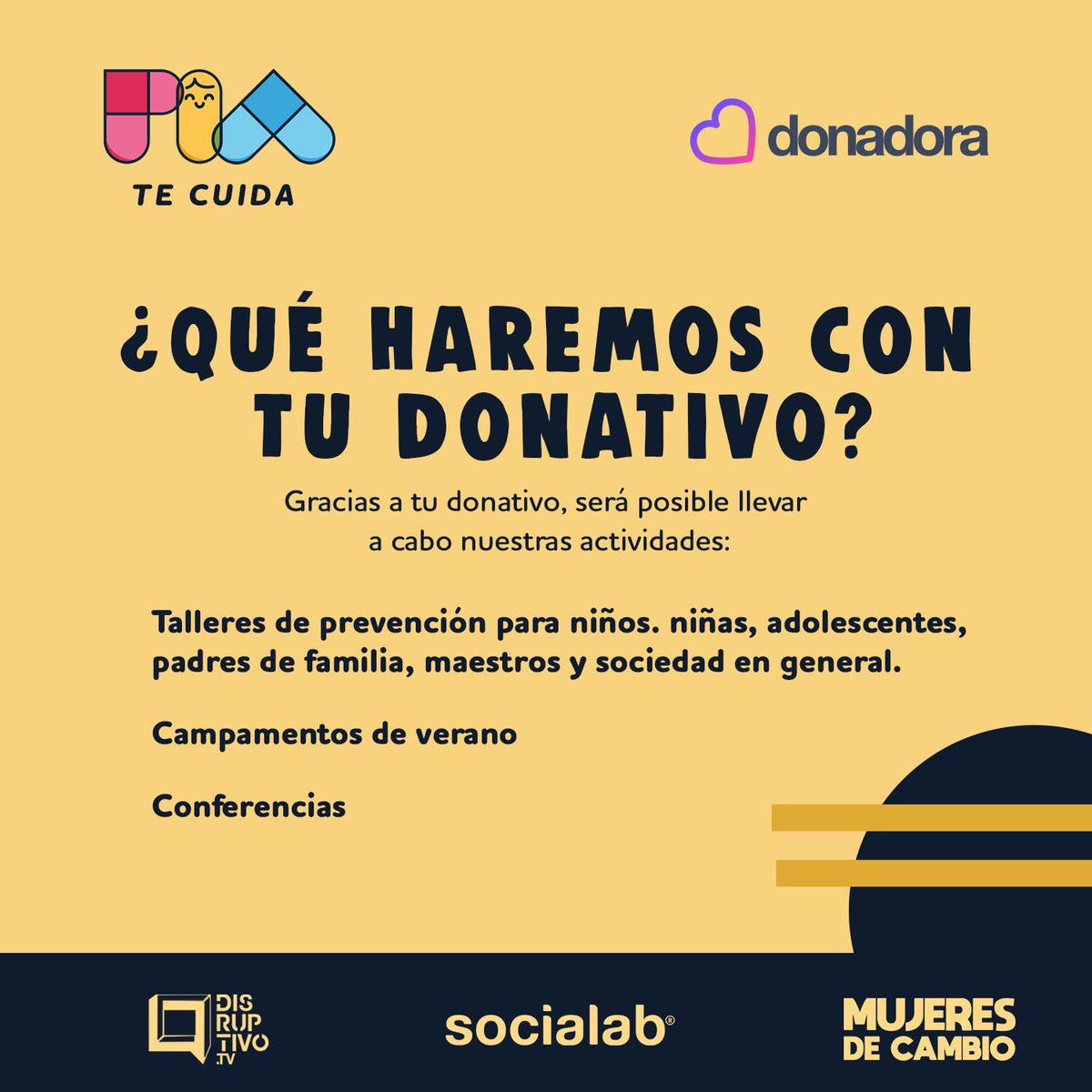piamexicoAC's tweet photo. ¡Hola, @SimonLevyMx ! Somos una AC que previene el abuso sexual infantil en México. Estamos recaudando fondos para continuar con nuestras actividades y nos encontramos cerca de nuestra meta, ¿nos ayudas a compartir? 
Se puede donar desde $100 en https://t.co/RMgWt8h84h… https://t.co/3wOv0TVbVc