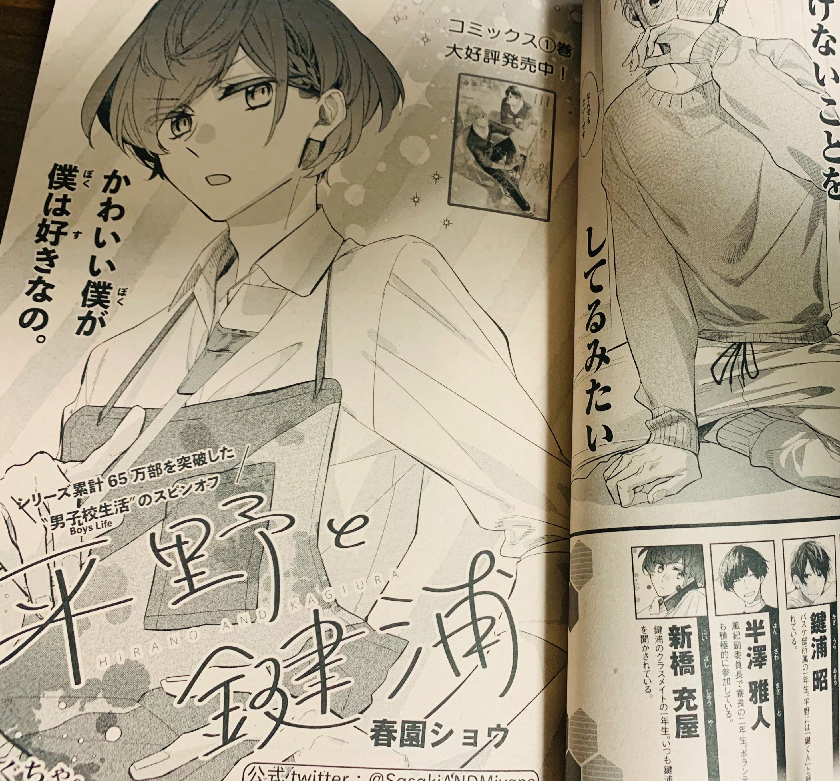 公式 佐々木と宮野 平野と鍵浦 今月の付録は担当曰く 公式同人風 キラキラかけかえブックカバー カバーイラストの栞つき テーマは社会人 ﾟdﾟ ｺﾞｸﾘ 平野大河の特別な話 をぜひお手元でご堪能ください 平野以外のキャラもいます この