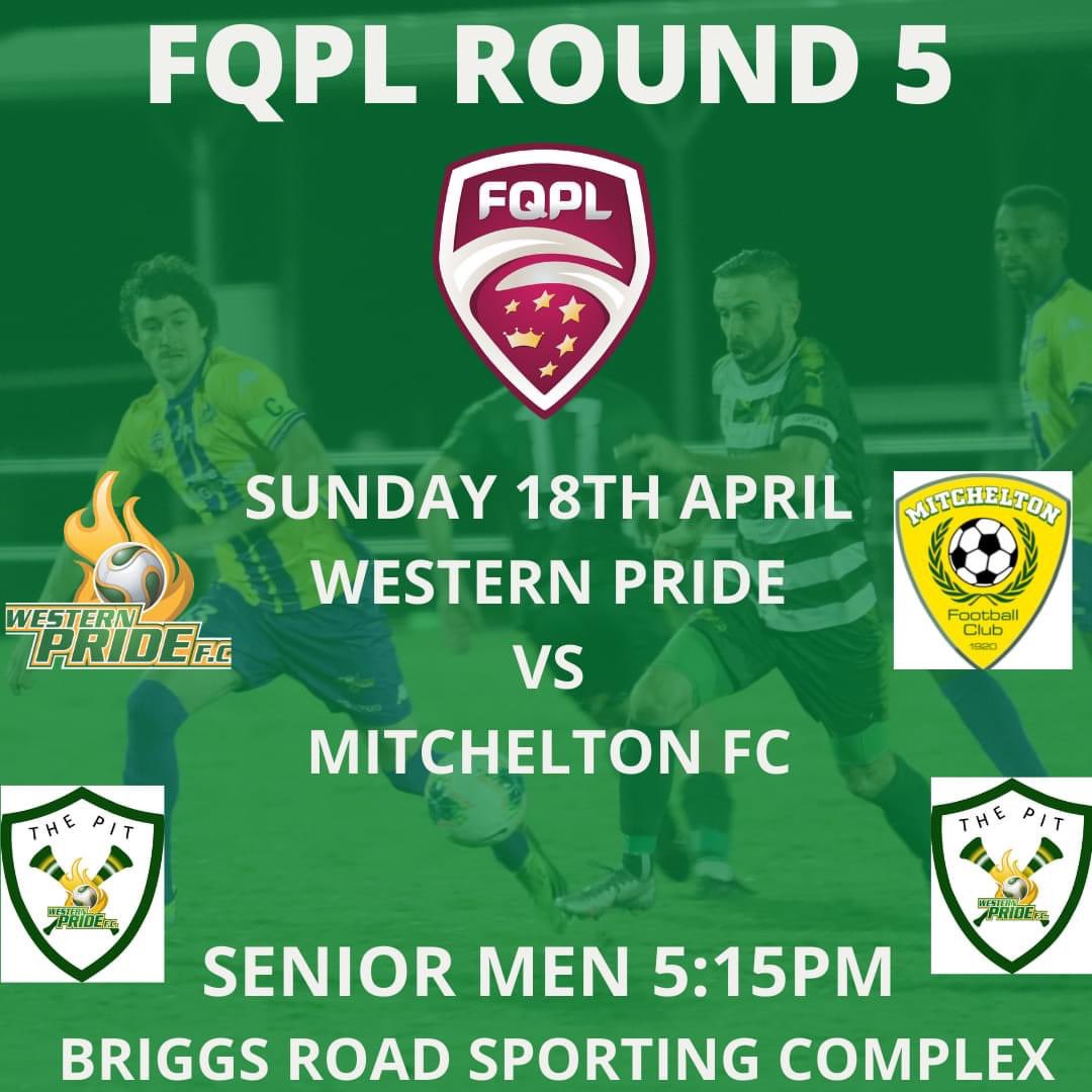 The Pit - WPFC Ipswich (@thepit_wpfc) on Twitter photo While our <a href="/WesternPrideFC/">Western Pride FC</a> senior women have the weekend off with a bye, our senior men play their first home fixture of the 2021 FQPL season in round 5, against Mitchelton Football Club.
U18s <a href="/1pm/">໊</a>
U23s <a href="/3pm/">Sexual GIF</a>
Senior men @5:15pm
🇳🇬⚽️ While our <a href="/WesternPrideFC/">Western Pride FC</a> senior women have the weekend off with a bye, our senior men play their first home fixture of the 2021 FQPL season in round 5, against Mitchelton Football Club.
U18s <a href="/1pm/">໊</a>
U23s <a href="/3pm/">Sexual GIF</a>
Senior men @5:15pm
🇳🇬⚽️