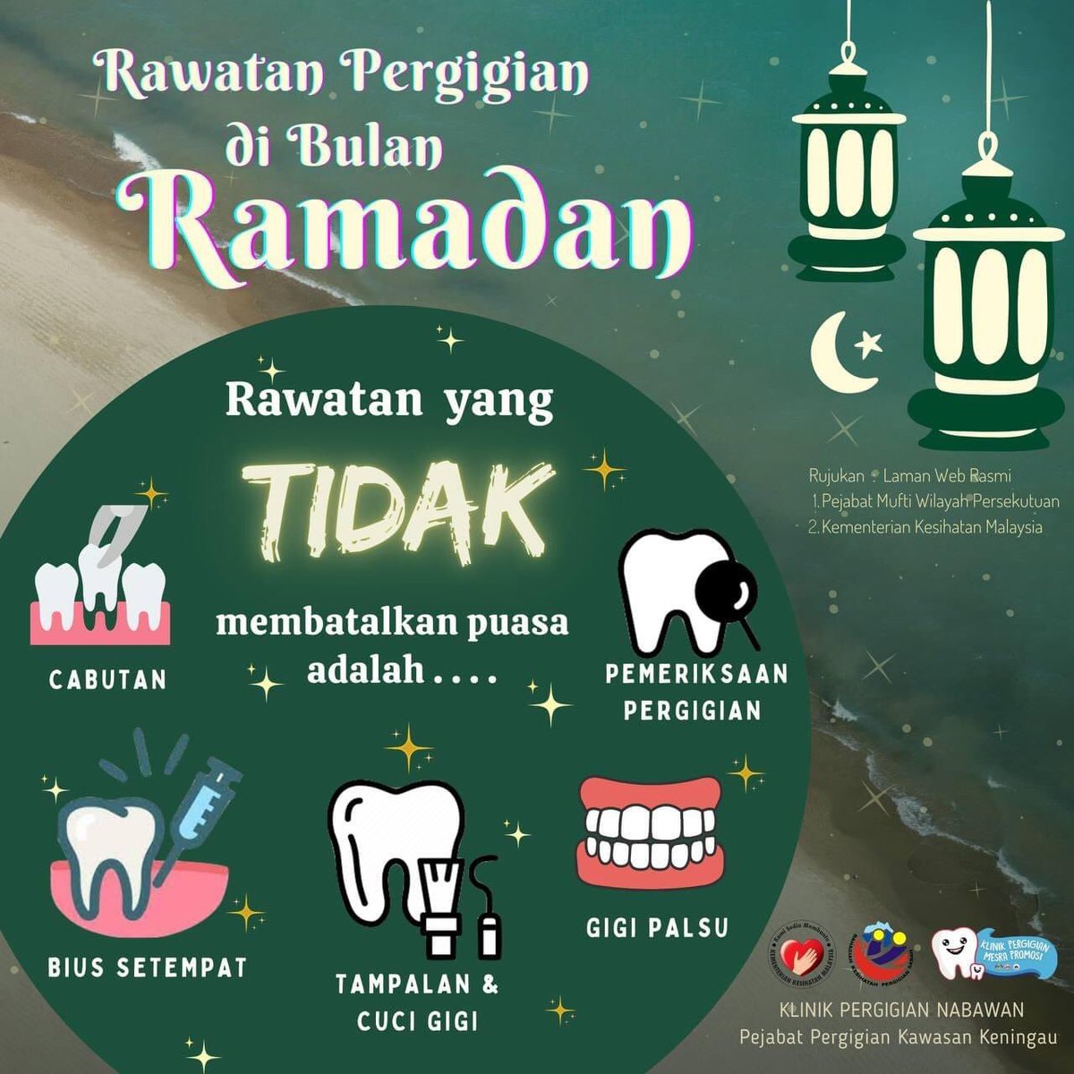 Drgg Najib On Twitter Rawatan Pergigian Yang Tidak Membatalkan Puasa Di Bulan Ramadan Kredit Klinik Pergigian Nabawan