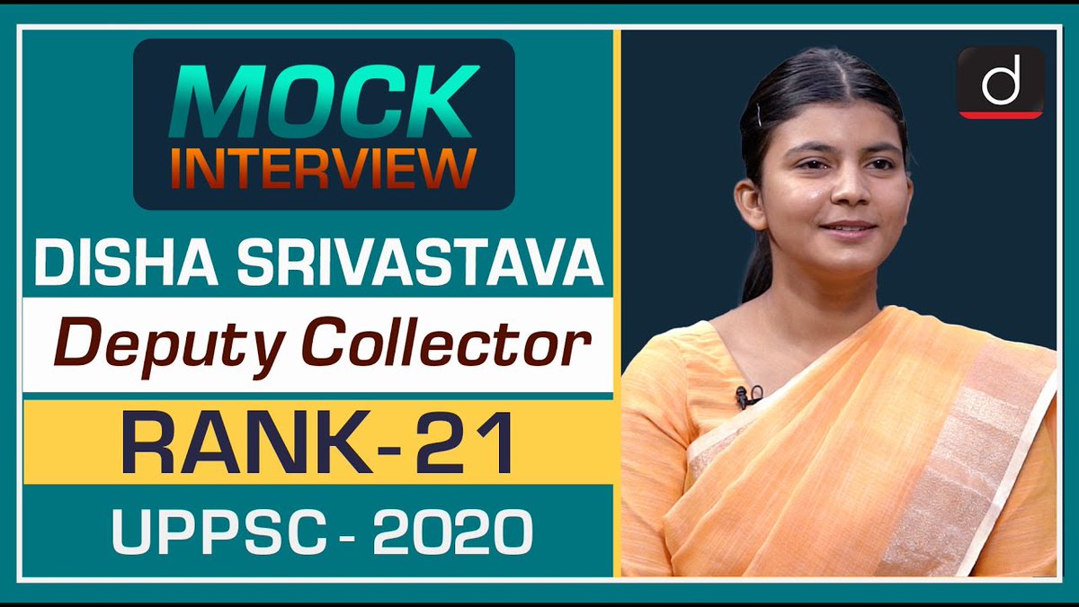 drishtiiaseng's tweet photo. DISHA SRIVASTAVA, UPPCS 2020 Topper (Deputy Collector, 21st Rank): Mock Interview

Watch Video: https://t.co/bgypkkMhEx

#DishaSrivastava #UPPSCRank21 #UPPSC2020 #UPPSCResult #DrishtiIAS #DrishtiIASEnglish https://t.co/QerYojDYvK