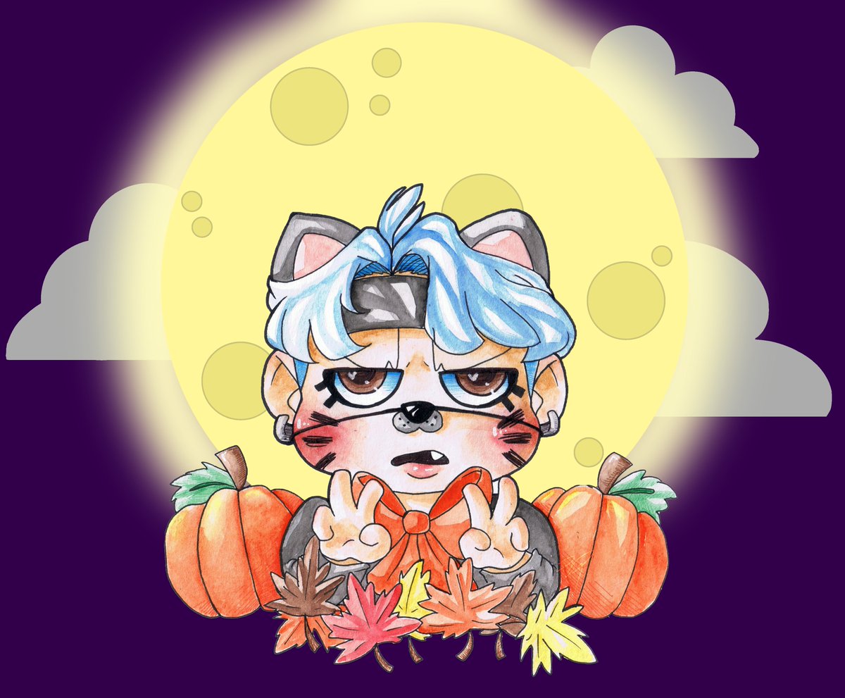 dysworkshop's tweet photo. HALLOWEEN LIL' MEOW MEOW!!!
Lil' Meow Meow profile pic for spoop month. (2019)
#bts #btsfanart #suga #sugafanart #yoongi #minyoongi #traditionalart #mixedmedia #digitalart #halloween #spoop #spoopmonth #kpop #kpopart #kpopfanart #chibi #cute #lilmeowmeow #pumpkins #leaves #fall https://t.co/DAdOIYadUy