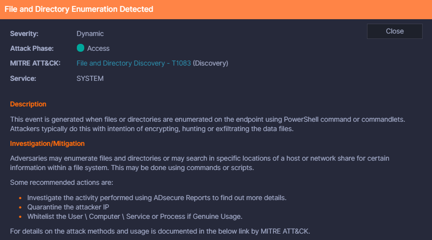 jc_vazquez's tweet photo. Una técnica del ATT&amp;CK que está en el top de los reportes recientes de @McAfee_Labs y en el M-Trends 2021 de @FireEye, es la #T1083 relacionada con el "Descubrimiento de archivos y directorios" y muy empleada por los operadores de #ransomware. #TipDelDía 🤟🧐 https://t.co/ST7E1OI6Ad