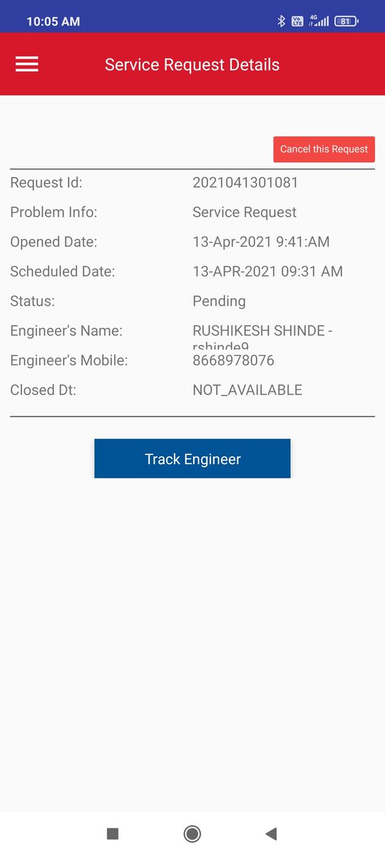 bmuttarwar's tweet photo. @youbroadband since last three days no network even engineer did not responded or attended... https://t.co/UolLVm6yJe
