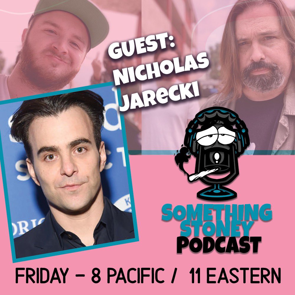 JimmytotheO's tweet photo. Very excited to have @njarecki join @Justin_Butts94 and I for a very special episode of #SomethingStoney this Friday at 8pm PST! And make sure you check out his latest dramatic thriller #Crisis! https://t.co/fonRfyBLgo
