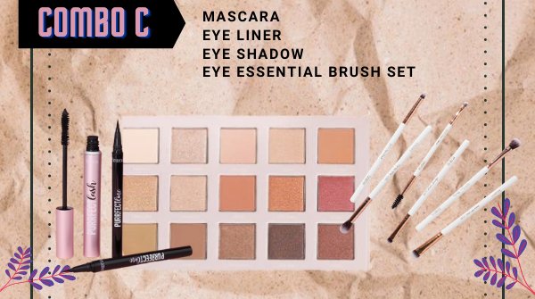 xyeara_'s tweet photo. Combo C - RM 180
💫Eyeliner,
💫Mascara 
💫Eye shadow 
💫Eye essential brush  

Dapat lagi 3 FREE GIFTS wet tissue, sponge and brush cleanser, mirror.
(Sementara stok masih ada) https://t.co/8fa0u3QOIW