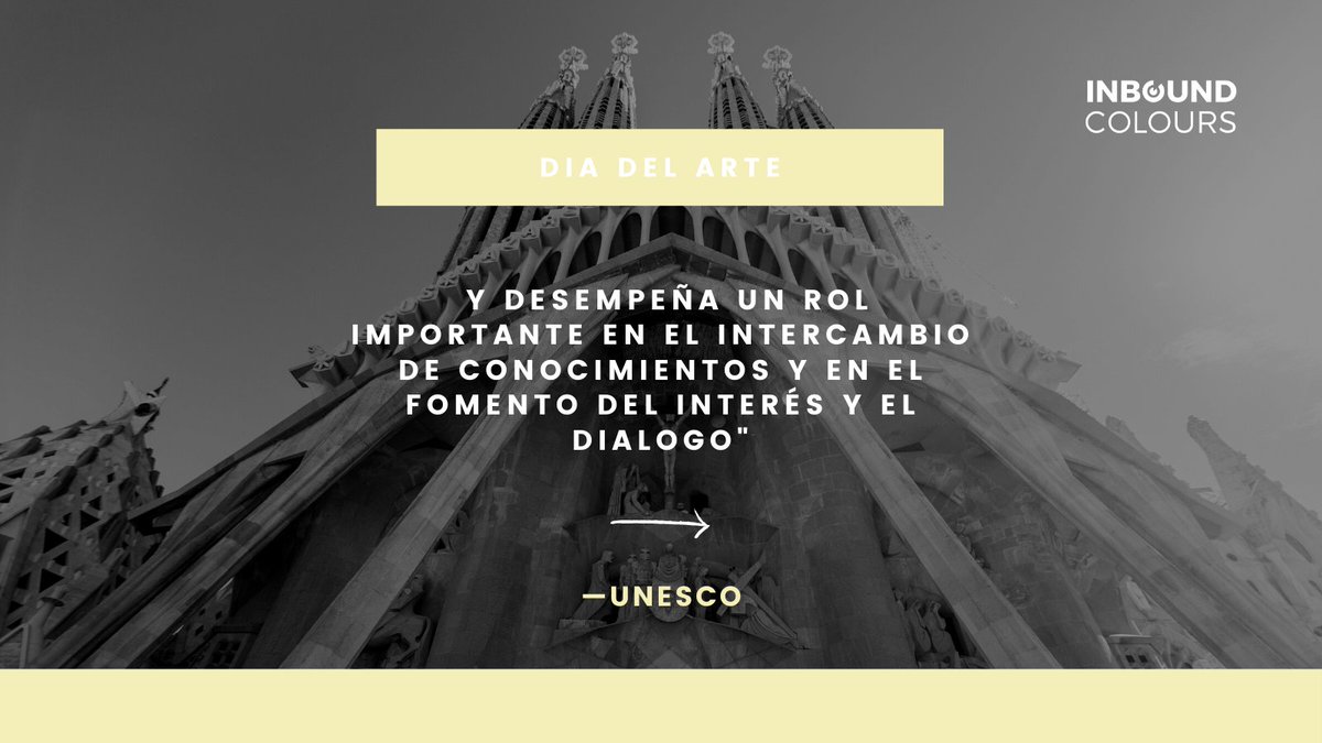 inbound_colours's tweet photo. "El arte nutre la creatividad, la innovación y la diversidad cultural de todos los pueblos del mundo, y desempeña un rol importante en el intercambio de conocimientos y en el fomento del interés y el dialogo" @UNESCO_es
¡Feliz #diadelarte!🎨🏛️🎶🕺
#inboundcolours https://t.co/hPe4CeujuD