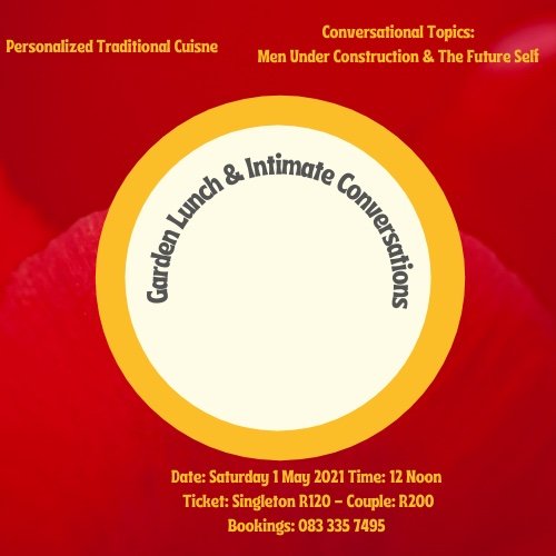 SolomonAtah's tweet photo. Next event is 1 May at #SocialDistance
#SundayGardenLunch 

#transformative #discourses #advancing #disruptive #dialogues https://t.co/pD7R9Al2kF
