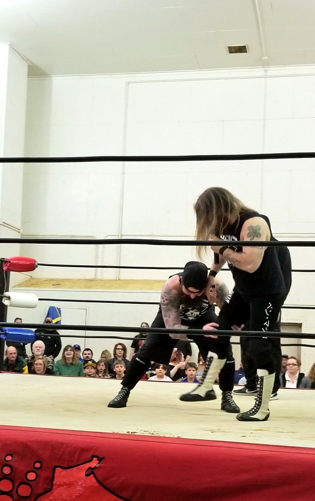 Ben and Nick are having a good time in the ring. This is an old wrestling event. #independent #wrestling #depere #wisconsin #tbt #babalouies #wisconsinprowrestling #wpw #mdcworldwide