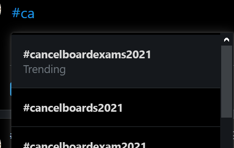 manavbalu9's tweet photo. #cancelboardexams2021 We on trending!! https://t.co/9X0lesYxdq