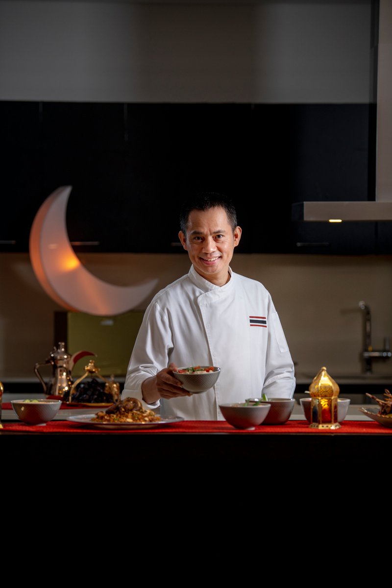 qatarairways's tweet photo. All participating chefs have curated special Ramadan menus, which will be available between 1 April and 12 May through our delivery partner @Talabat. #ChefsofQatar https://t.co/uNAyTCGiId