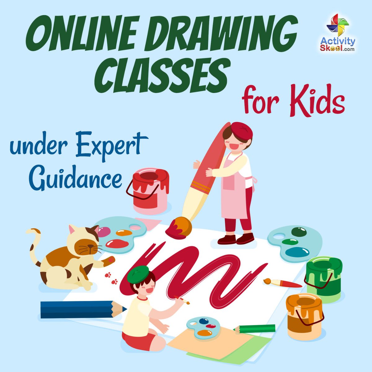 Online drawing classes for #kids with personal guidance from expert #artists conducting #onlinedrawingclasses for #kids on #ActivitySkool 
.
.
#onlinedrawingclasses #onlinedrawingclass #kidsdrawingclass #kidsdrawingclasses