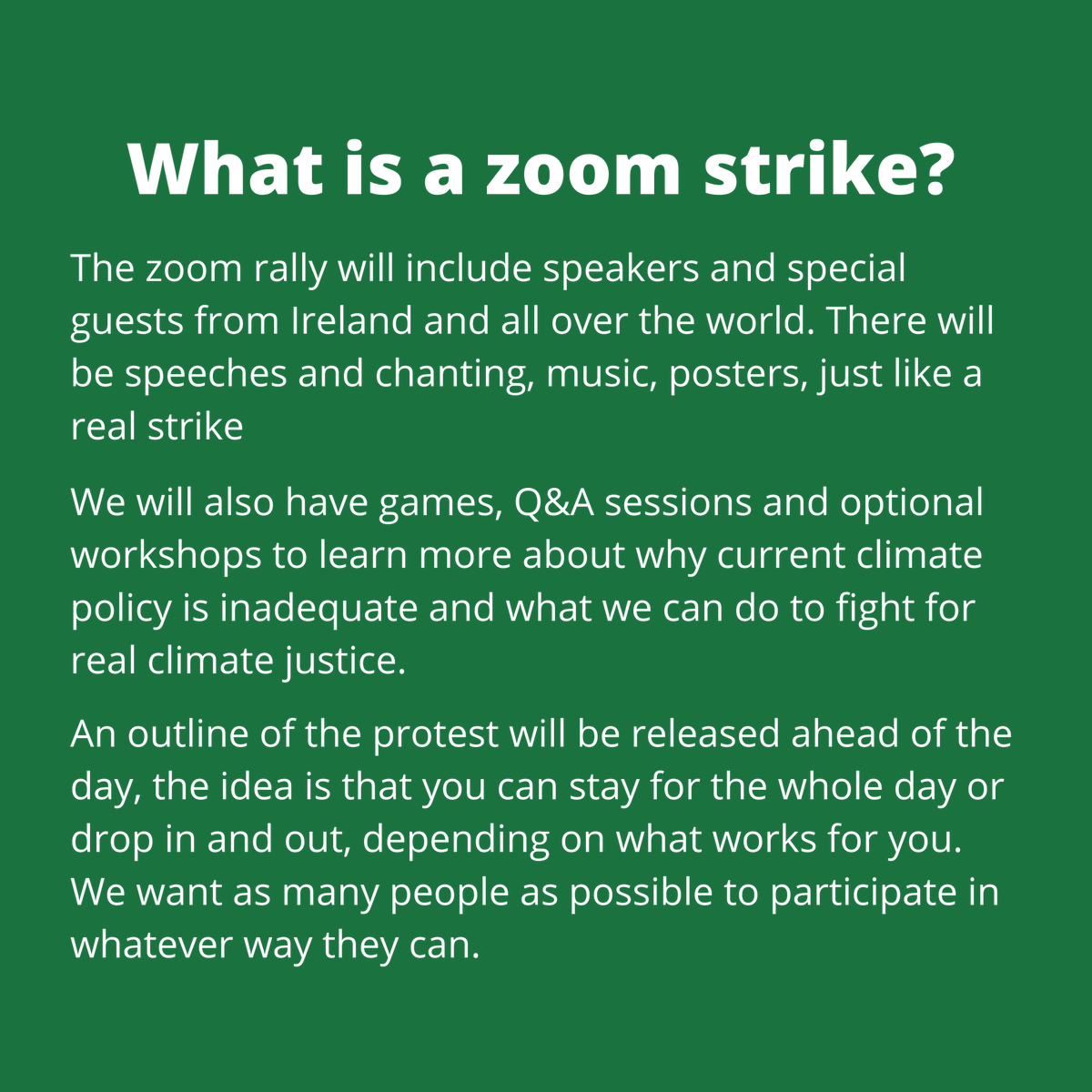 TalksForFuture's tweet photo. Strike from school and join us on 23/04/2021, 13:00-17:00 on Zoom to demand real climate justice from our gov'ts. The pandemic stopped us from being on the streets, but we're still here, and so is the climate crisis. @FFFireland #TalksForFuture 
Register; https://t.co/5xbfGPw73P https://t.co/rG077An3EV