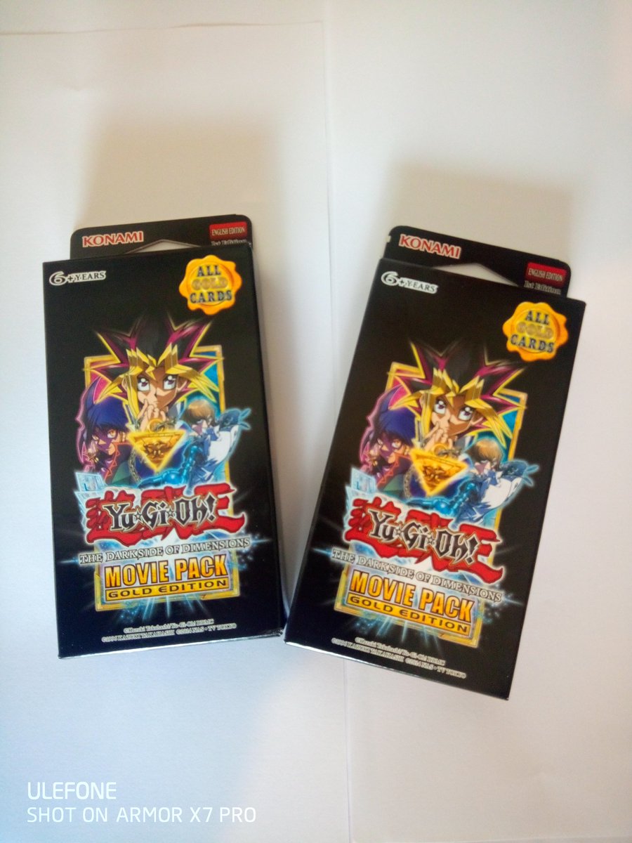 Ta-da! First part of our haul are the #goldedition #moviepacks of #YuGiOh cards!

And we were amazed to find the gold Dark Magician and Blue Eyes cards in there, as they were the ones we wanted 😍 

#YuGiOhTCG #YuGiOhDuelLinks #games #podcast #podcastlife