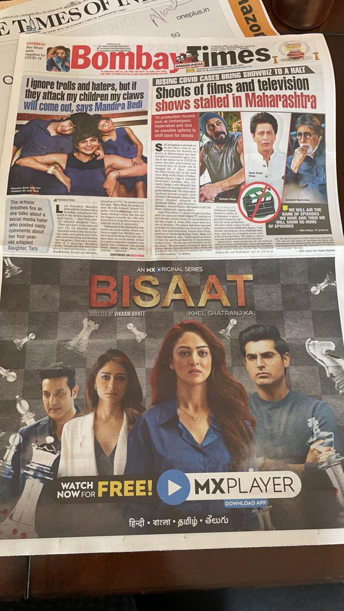 #Bisaat now streaming @MXPlayer 
@bombaytimes  @TheVikramBhatt @IamSandeepaDhar @omkarkapoor @tanvi_thakker @CoralBhamra @SinghTrishaan #mxoriginalseries #Mxplayer