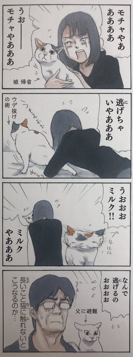 『拾い猫のモチャ5』収録
読むと猫に触れたくなる、猫に触れるとまた読みたくなる幸せ無限ループ猫漫画『拾い猫のモチャ』1〜5巻発売中です!https://t.co/AYaAxaHhim 