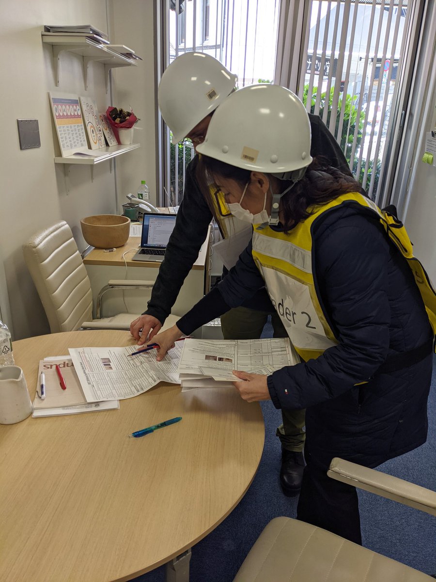 BST_HSE's tweet photo. Earthquake evacuation practice at Shibuya campus today @BST_Tokyo https://t.co/DFshVASrPk