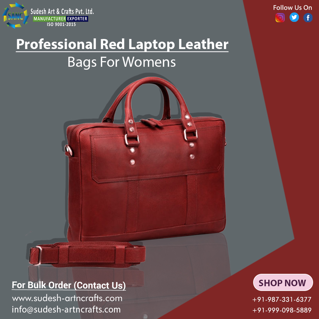 Red Professional Laptop Leather Bags For Womens

Buy now
sudesh-artncrafts.com/bags/laptop-ba…

Visit Website
sudesh-artncrafts.com

#sudeshartncrafts #laptopbags #laptopbag #laptopbagsph #bags
#mensfashion #blackleather #blackleatherbag #leatherbag #leatherbags #mensstyle #fashionbag