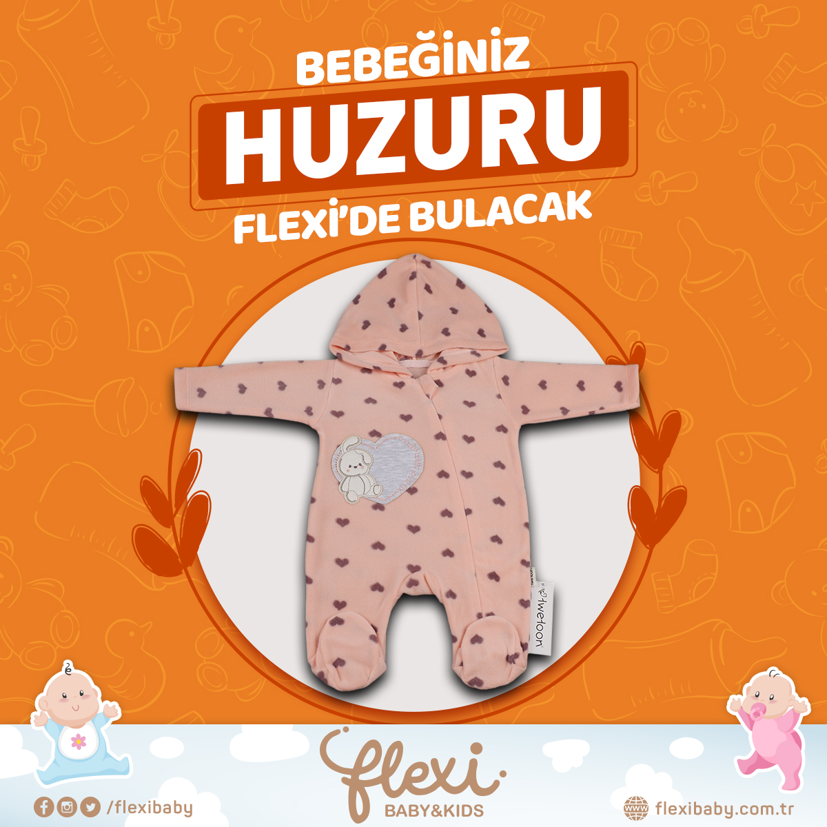 Bebeğiniz için istediğiniz her ne ise çözüm sadece Flexi Baby
#bebekgiyim #zıbın #tulum #bebektakımları #bebekelbisesidikimi